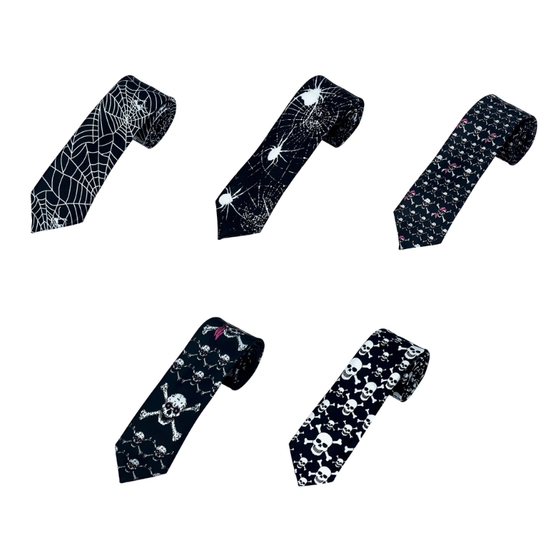 Women'S Holiday Formal Wear - N0PE Halloween Neck Tie With Full