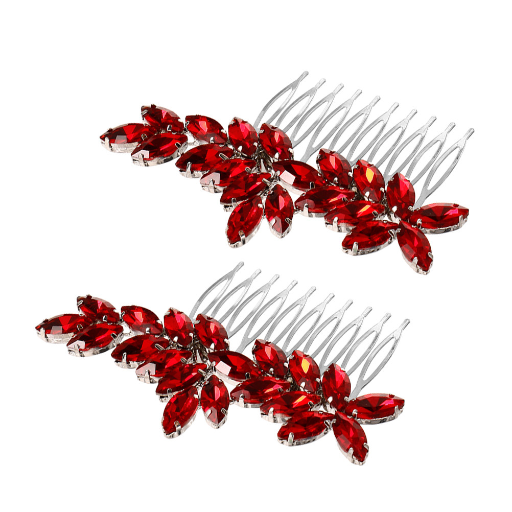 Unique Women'S Formal Wear - 2Pcs Unique Rhinestone Bridal Hair Combs