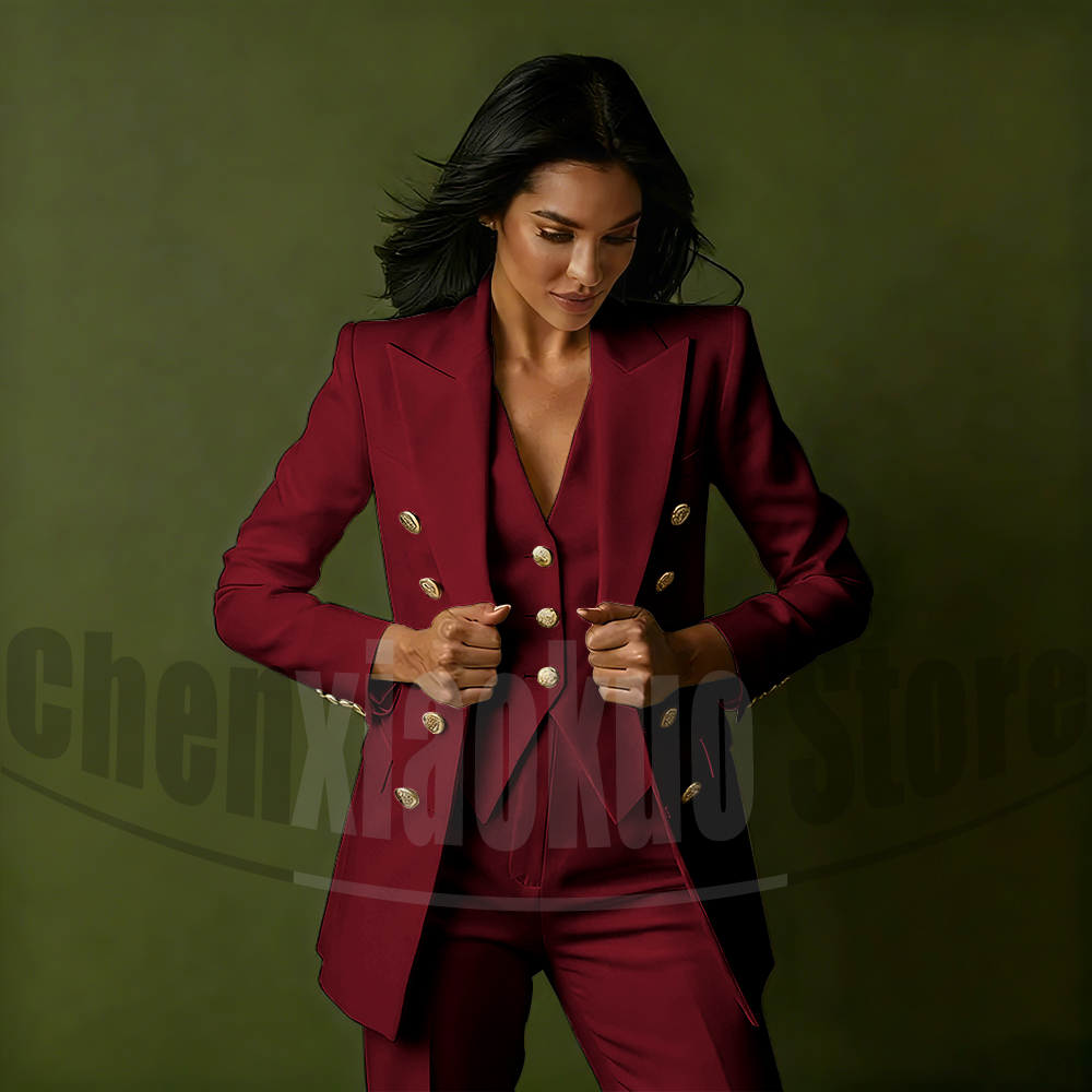 Women's Double Breasted Three  - Women'S Elegant Formal Wear 评论和价格