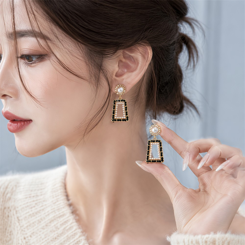 925 Silver Needle Geometric Sq - Unique Women'S Formal Wear 评论和价格
