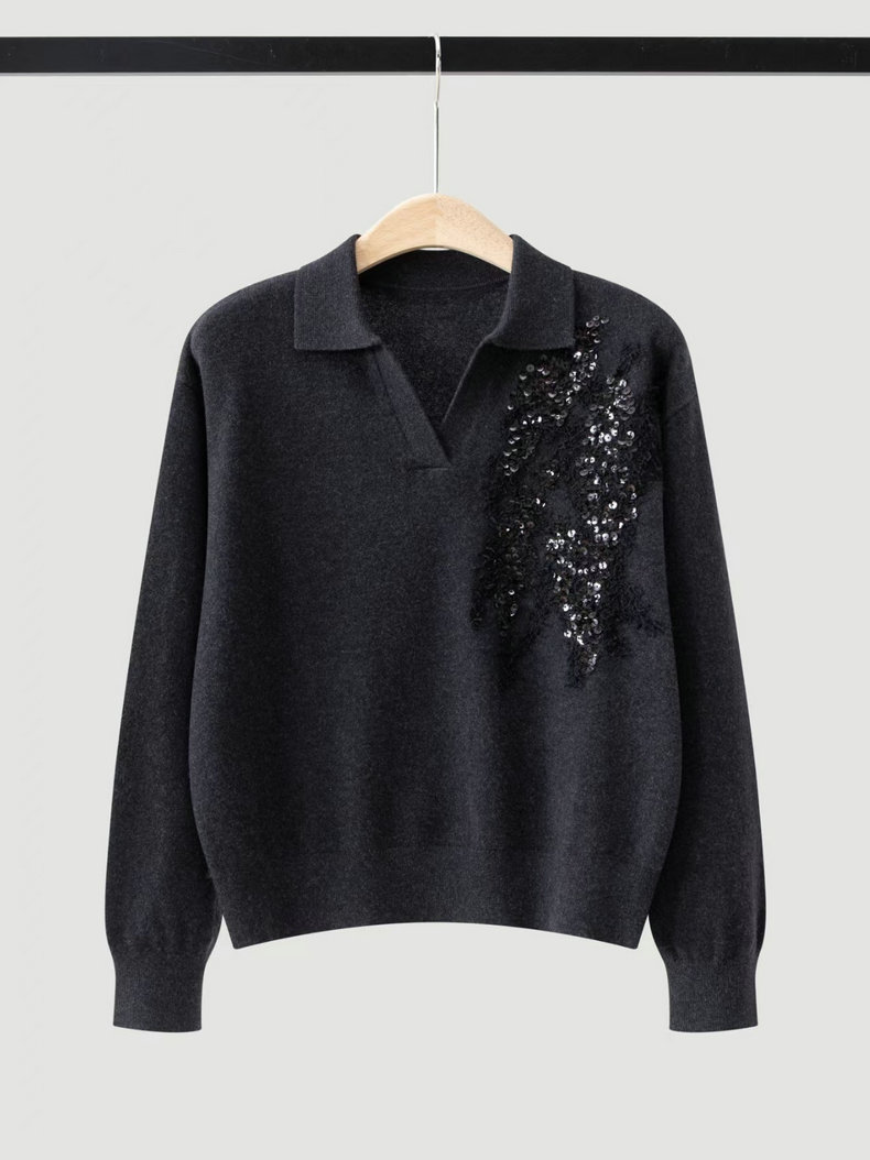 2026 Autumn/Winter Polo Collar - Cashmere Sweater Formal 评论和价格