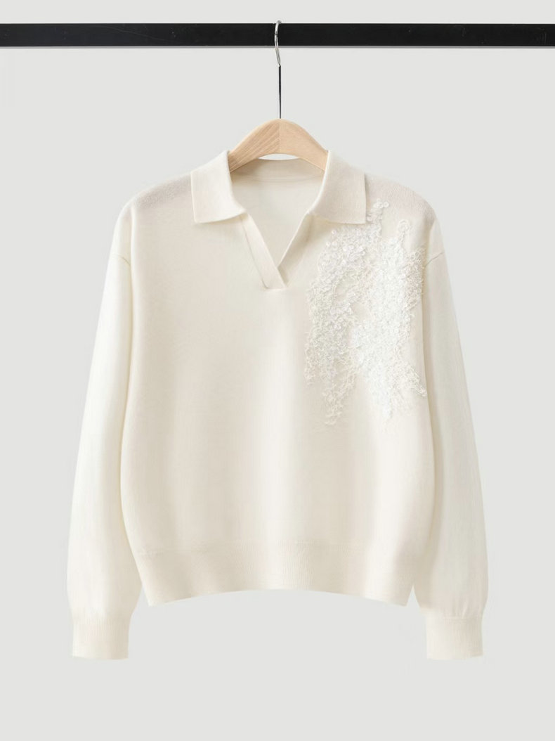2026 Autumn/Winter Polo Collar - Cashmere Sweater Formal 评论和价格