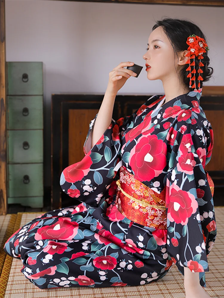 Vintage Style Women's Floral P - Japanese Women Formal Wear 评论和价格