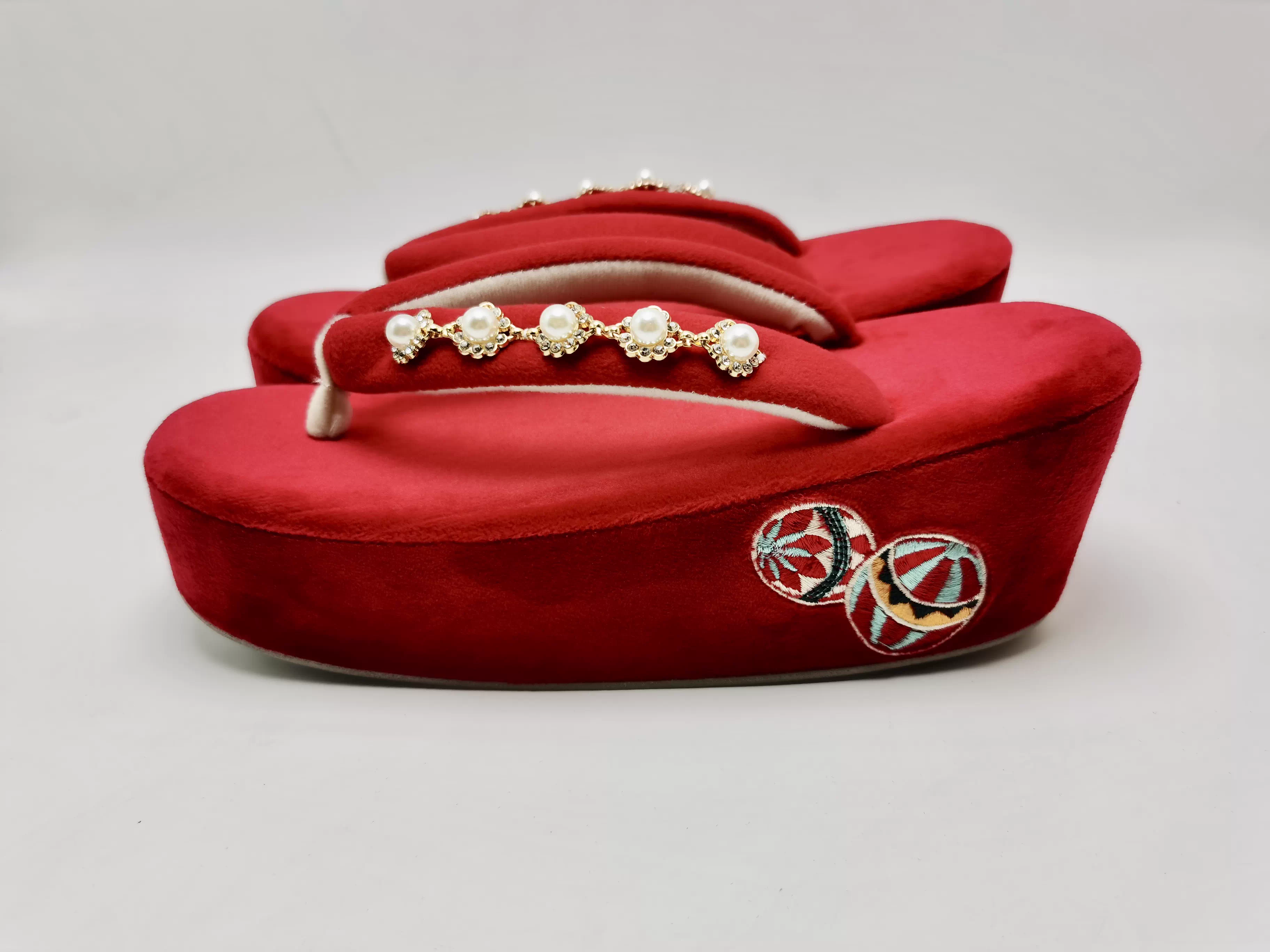 Japanese Cork-Soled Sandals (Z - Japanese Women Formal Wear 评论和价格
