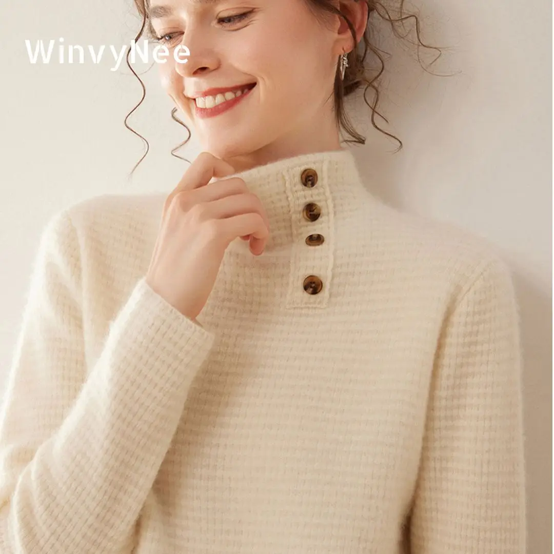 WinvyNee Women's Cashmere Wool - Cashmere Sweater Formal 评论和价格