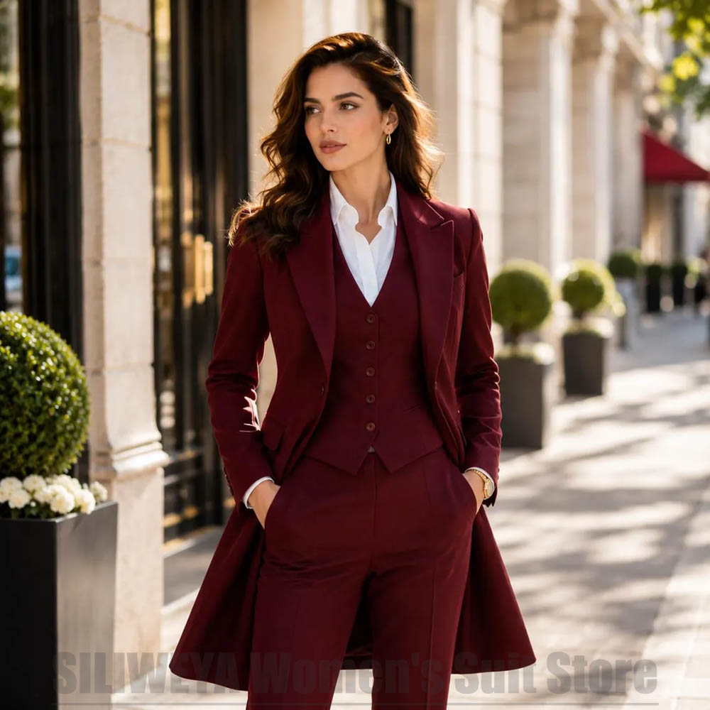Fashion Women 3 Piece Suit Ele - Women'S Elegant Formal Wear 评论和价格