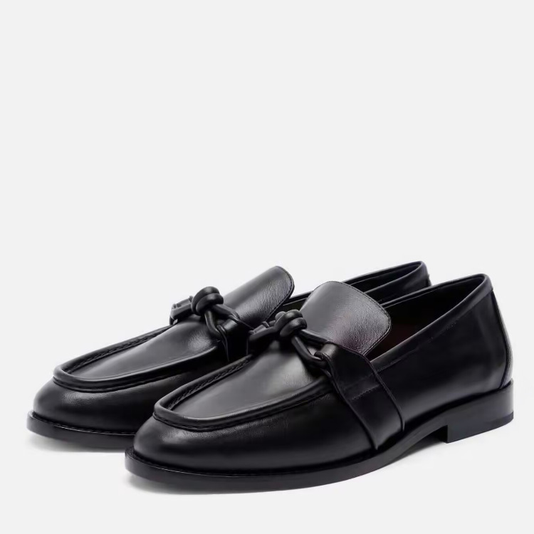 Women's Leather Knot Detail Lo - Formal Wear Women'S Loafers 评论和价格