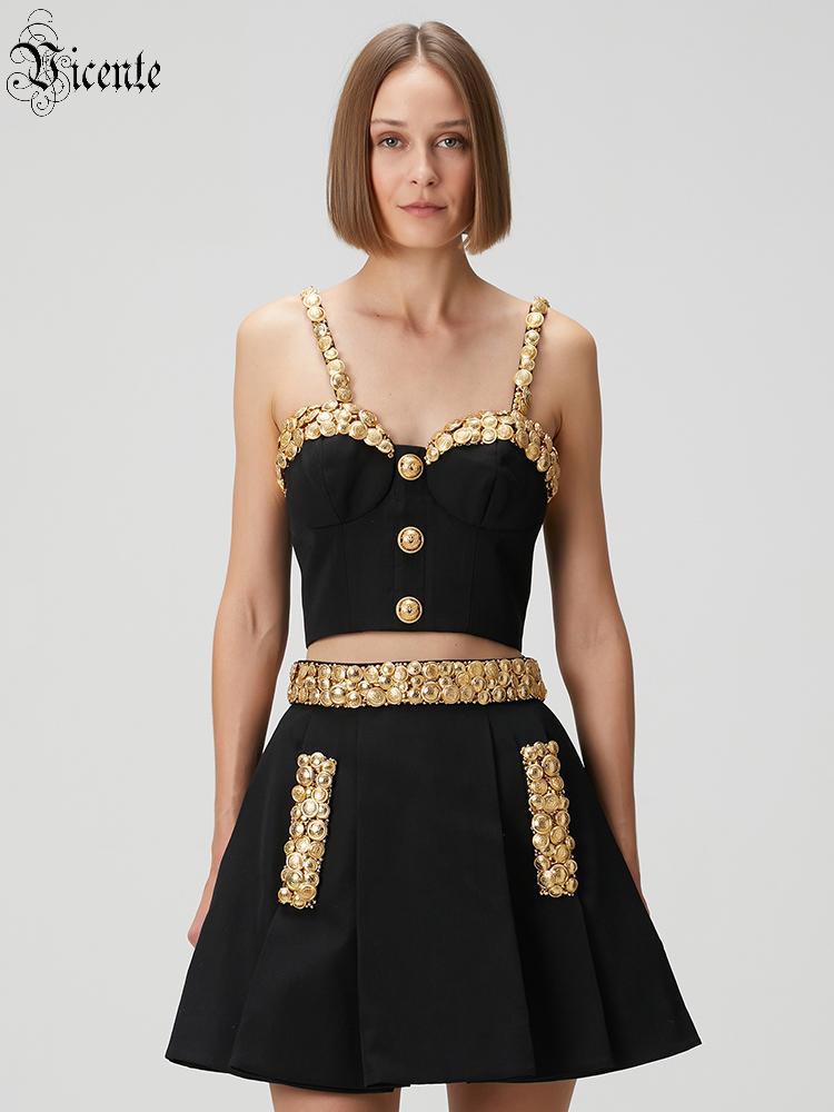 VC Black Two Piece Set Dress w - Women'S Holiday Formal Wear 评论和价格