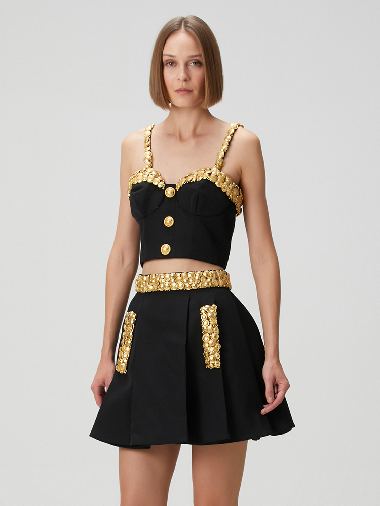 VC Black Two Piece Set Dress w - Women'S Holiday Formal Wear 评论和价格