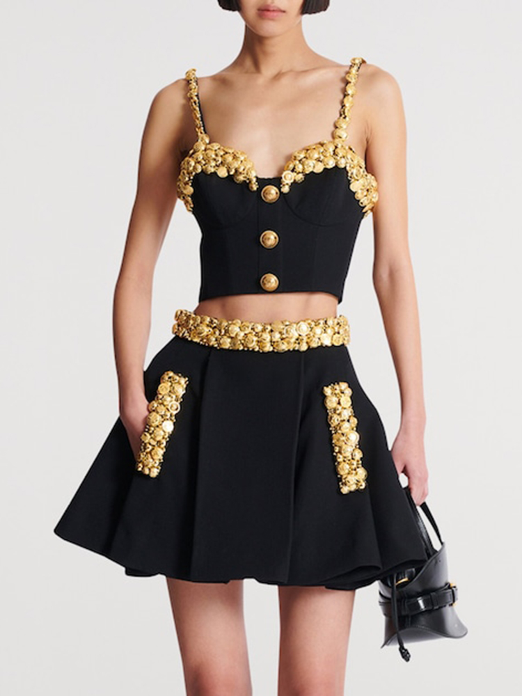 VC Black Two Piece Set Dress w - Women'S Holiday Formal Wear 评论和价格
