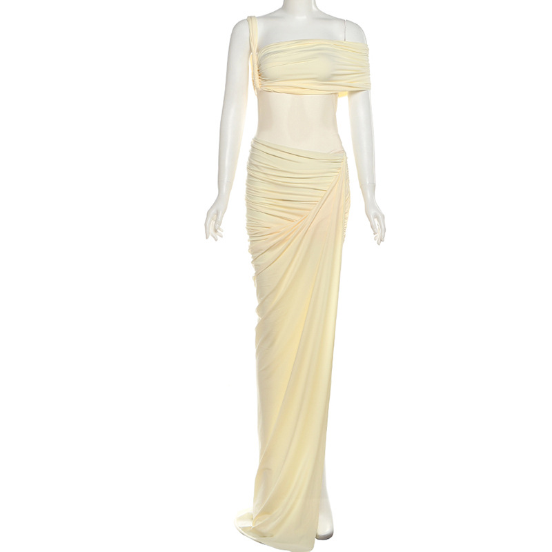 Yellow Women Prom Dress 2 Pcs  - Women'S Holiday Formal Wear 评论和价格