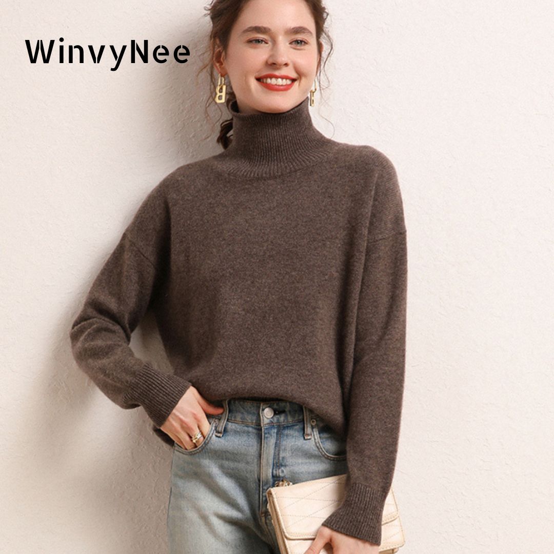 WinvyNee Women Cashmere Wool B - Cashmere Sweater Formal 评论和价格