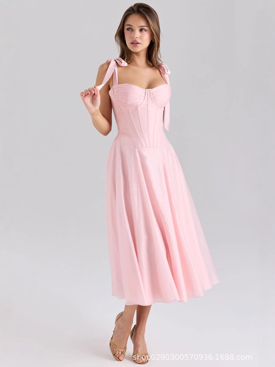 Sexy Pink Women Prom Dress Sle - Women'S Holiday Formal Wear 评论和价格
