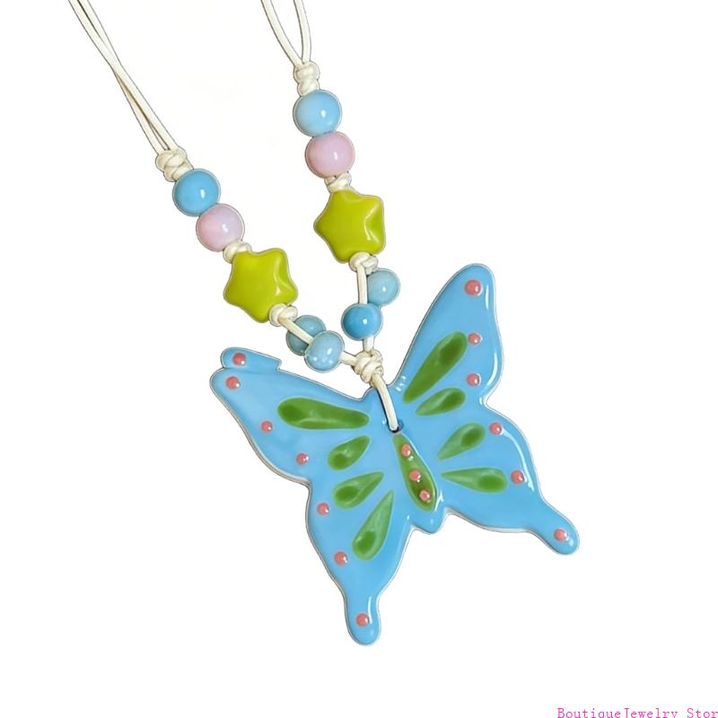 E1PE Stylish Butterfly Charm N - Unique Women'S Formal Wear 评论和价格